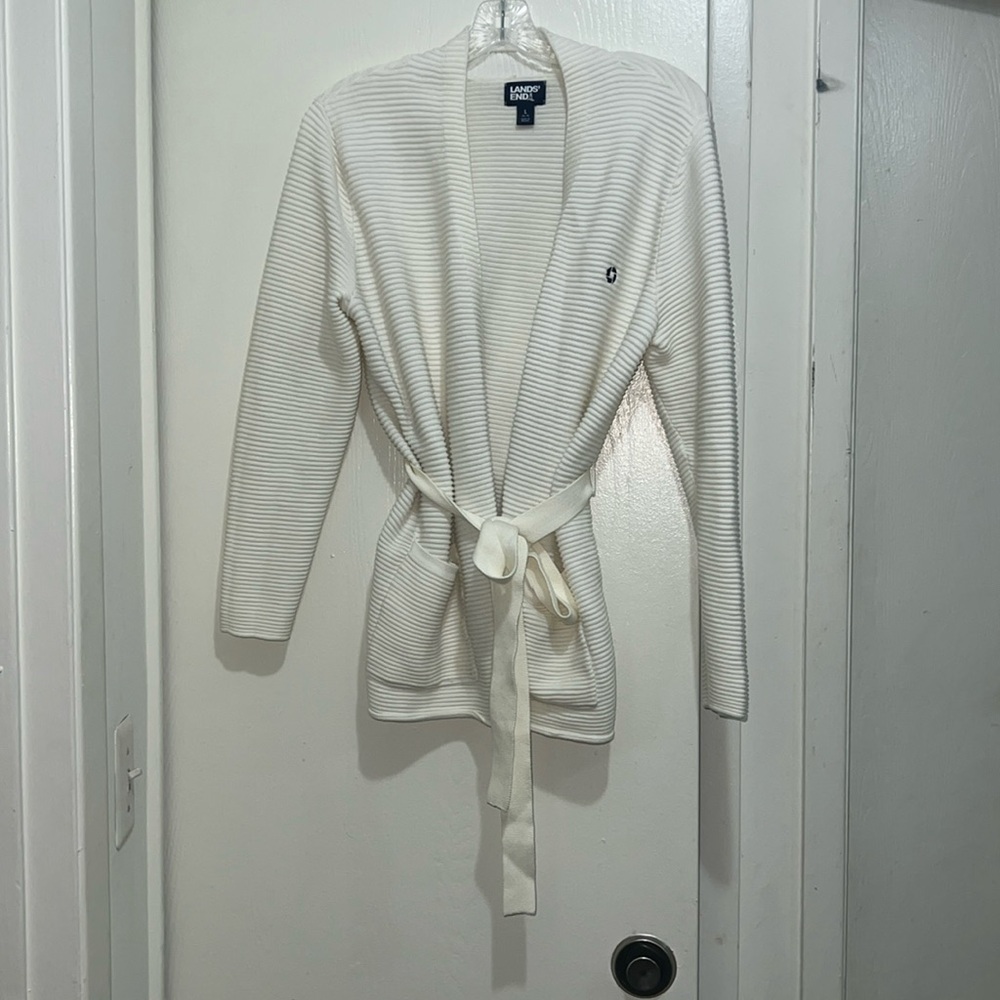 Lands’ End Chase Belted Cardigan!
